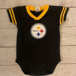 Steelers jersey onesie